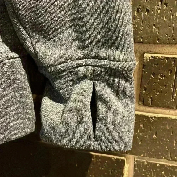 Adidas Women's Medium Gray/Slate Blue Zip Up Hoodie - Picture 7 of 10